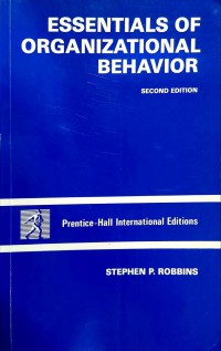 Essentials of organizational behavior/ Stephen P. Robbins