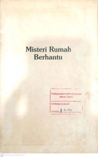 Misteri rumah berhantu / Samsury Mamat