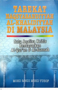 Tarekat Naqsyabandiyyah Al-Khalidiyyah di Malaysia : 