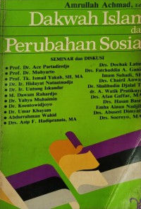 Dakwah Islam dan perubahan sosial / Editor Amrullah Achmad