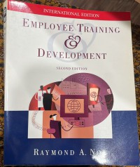 Employee training and development / Raymond A. Noe