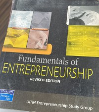 Fundamentals of entrepreneurship / UiTM Entrepreneurship Study Group