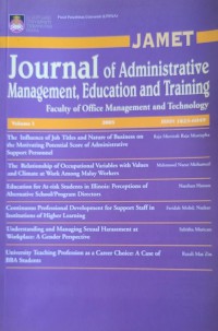 Journal of administrative management, education and training