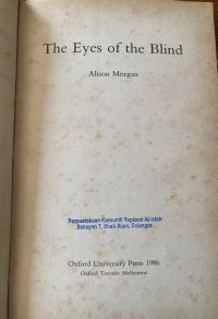 The eyes of the blind / Alison Morgan