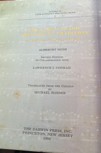 The Early Arabic Historical Tradition  A Source Critical Study / Albrecht Noth , Lawrence I. Conrad