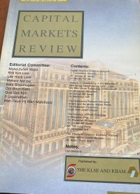 Capital Markets Review. Vol. 2. No. 2 (1994) / Editor ; Mohd Salleh Majid ... [et al.]
