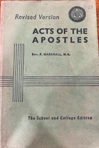 Acts of the apostles / Rev. F. Marshall M.A.