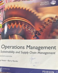 Operations management : sustainability and supply chain management / Jay Heizer and Barry Render