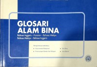 Glosari alam bina : Bahasa Inggeris - huraian - Bahasa Melayu, Bahasa Melayu - Bahasa Inggeris