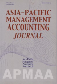 Asia-pacific management accounting journal / Chief editors; Prof Dr Akira Nishimura, Prof Dr Roger Willet