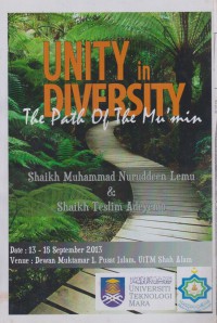 Unity in diversity: the path of the mu'min: basic train-the-trainers course (TTC) in Islam and dialogue / Shaikh Muhammad Nuruddeen Lemu & Shaikh Teslim Adeyemo