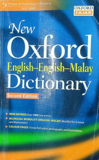 New Oxford : English-English-Malay dictionary / edited by, Miranda Steel